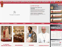 Tablet Screenshot of basilicasanpaolo.org